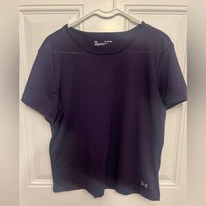 Under Armour Women's Dark Purple Short Sleeve Tee